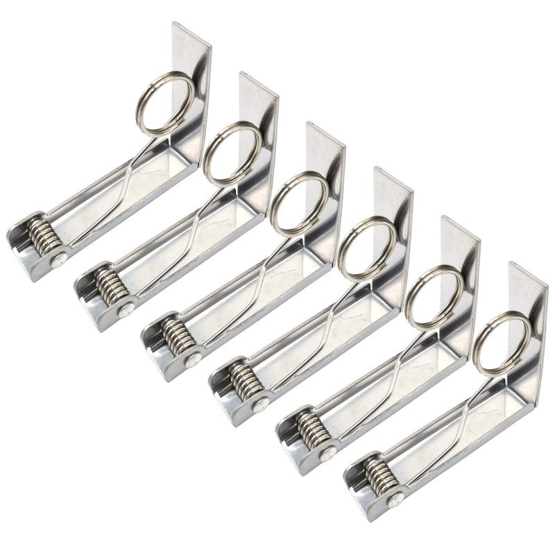Latomex Tablecloth Clips, Set of 6 Extra Large Table Cover Cloth Clamps for Home Party & Picnic(Up to 2.4") - Image 1